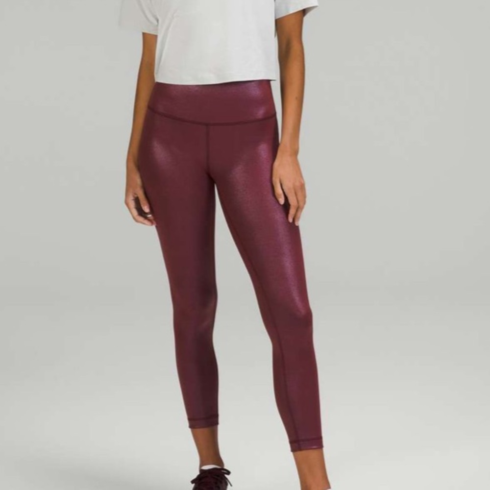 Lululemon Wunder Under Train High Rise tight foil Size 4